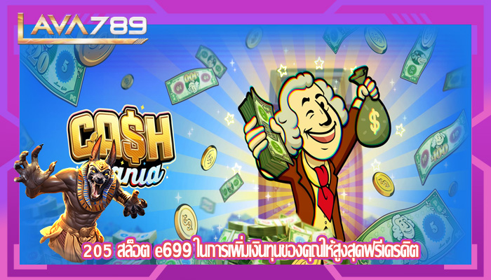 205 สล็อต e699 ในการเพิ่มเงินทุนของคุณให้สูงสุดฟรีเครดิต